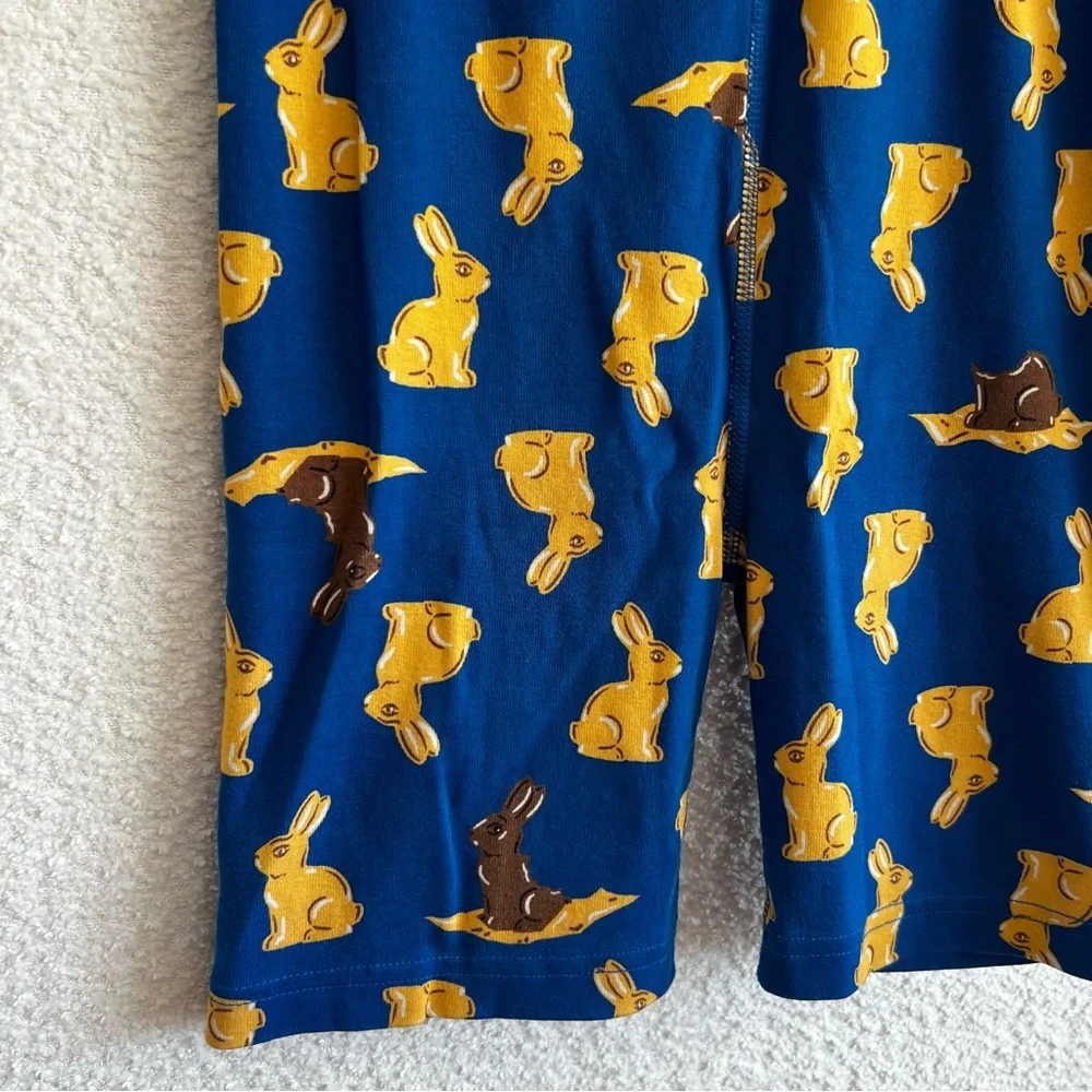 Hanna Andersson Girls Easter Choco Bunny Pajamas‎ Bottoms Shorts Size 14